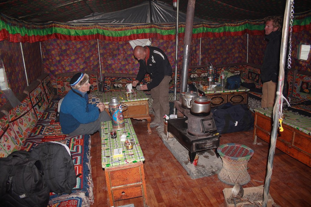 19-In our tent in the base camp.jpg - In our tent in the base camp